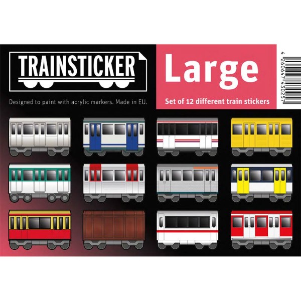 Underpressure Trainsticker Set Large - 12 pieces