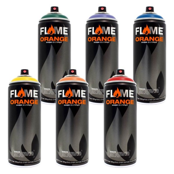 Flame Orange 400ml - 6er Sparpack Basic