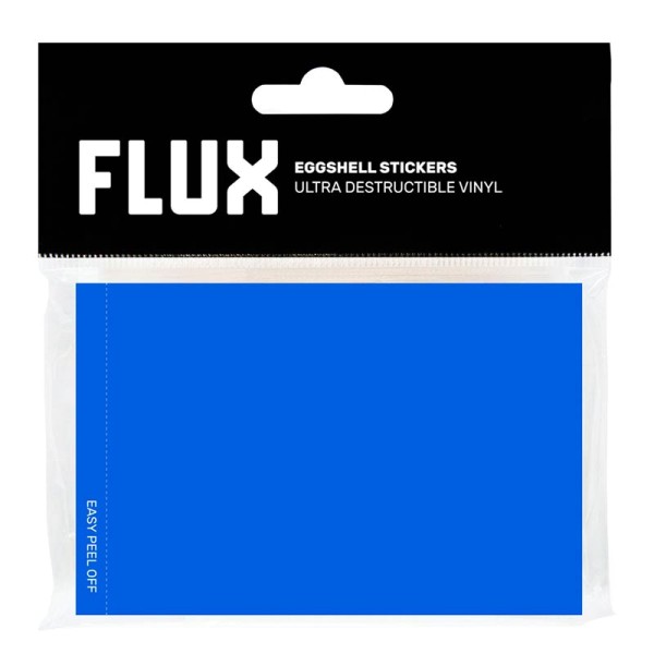 Flux Eggshell Stickers - 50 pieces - Cyan