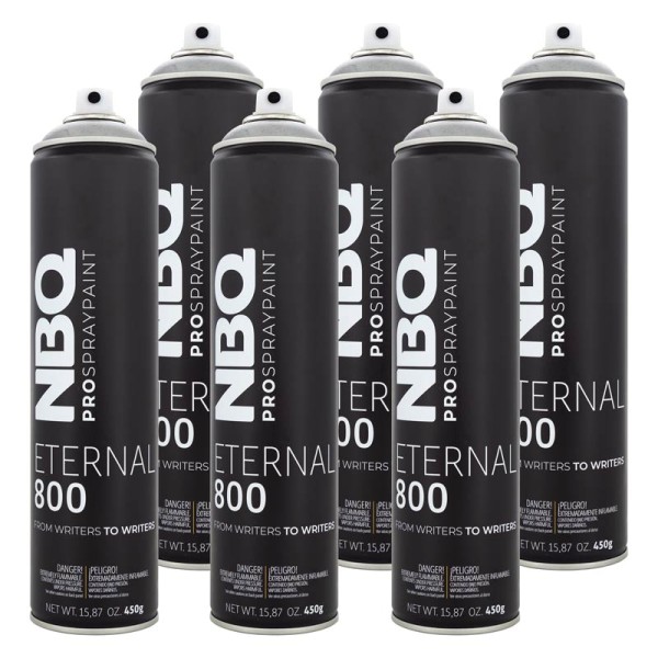 NBQ Pro Cans Eternal 600ml 6er Sparpack - Silber