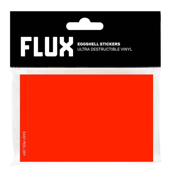 Flux Eggshell Stickers - 50 Stück - Rot