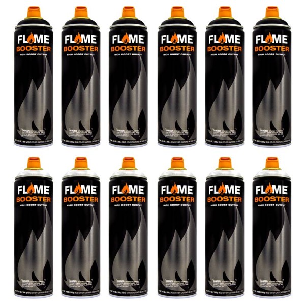 Flame Booster 500ml - 12er Sparpack Black Chrome