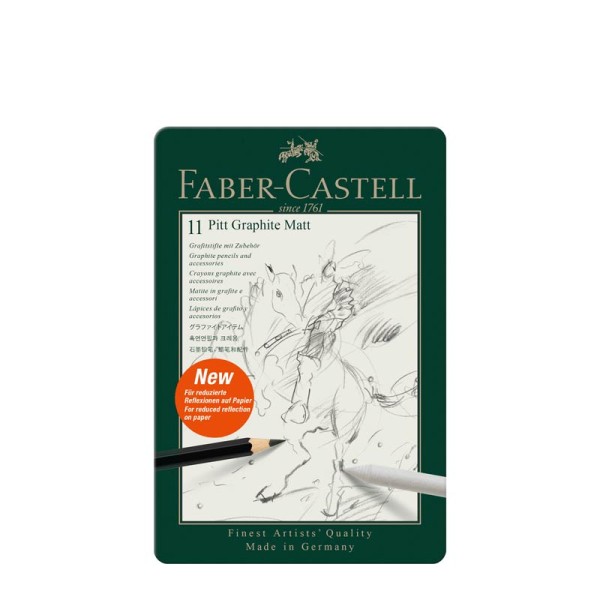 Faber-Castell Bleistift Pitt Graphite Matt 11er Metalletui