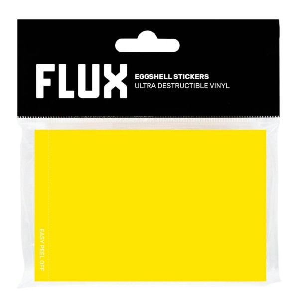 Flux Eggshell Stickers - 50 pieces - Yellow