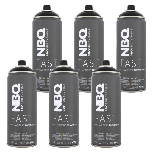 NBQ Pro Cans Fast 400ml 6er Sparpack - Black