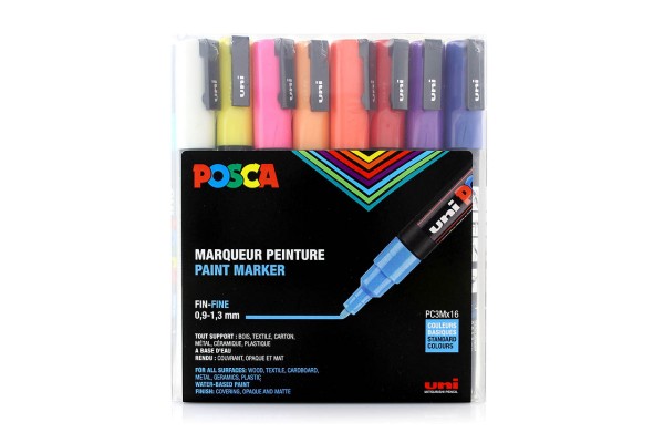 Posca Marker Set PC-3Mx16 Standard Colours