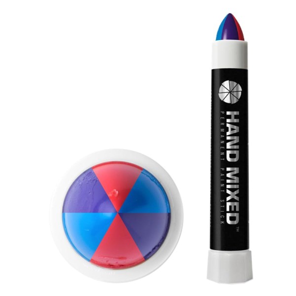 Hand Mixed Marker COSMOS - Red Blue Purple