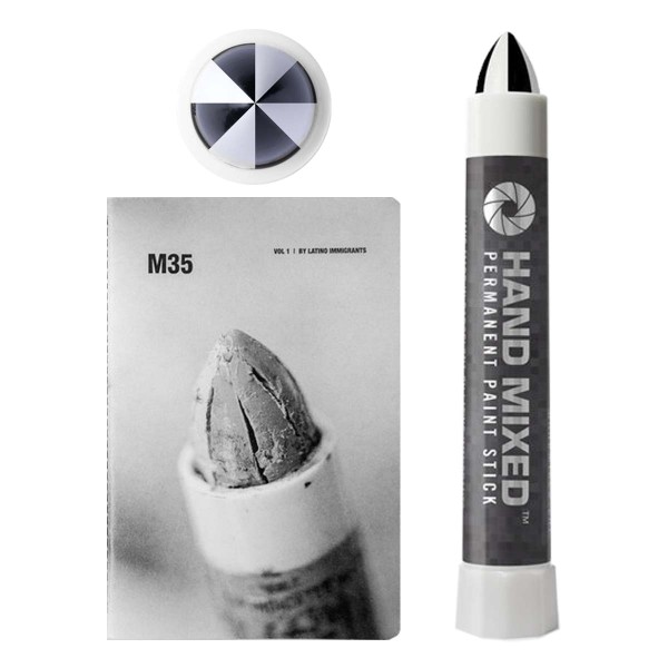 M35 SET: Hand Mixed Marker (Black White) + Fanzine