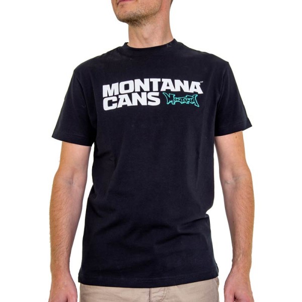 Montana T-Shirt Typo+Logo - Schwarz