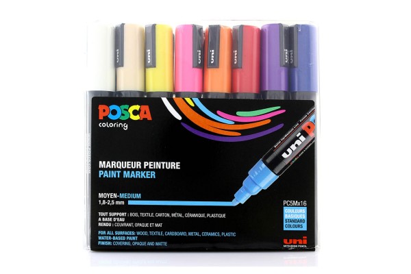 Posca Marker Set PC-5Mx16 Standard Colours