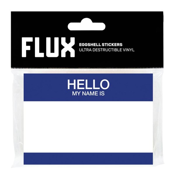Flux Eggshell Stickers - 50 Stück - HMNI - Blau Weiß