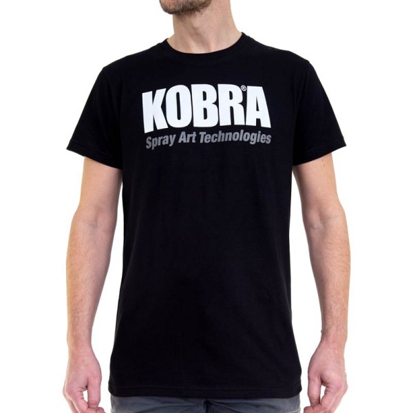 Kobra T-Shirt White Logo - Black