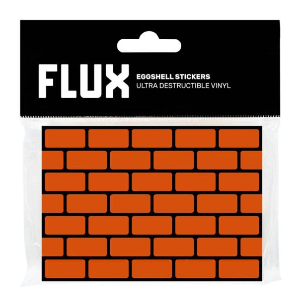 Flux Eggshell Stickers - 50 Stück - Bricks Orange