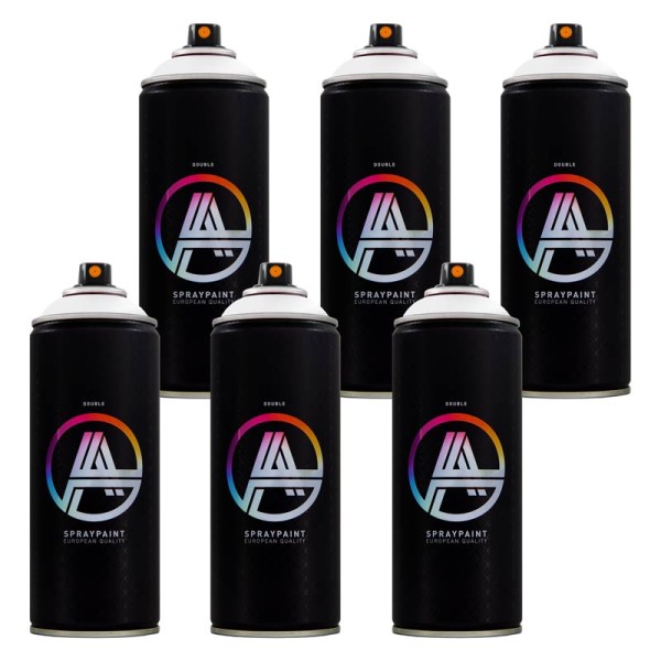Double A Cans 400ml - Set of 6 White