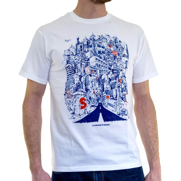 Underpressure T-Shirt "Ciudat" - Blue Red Print