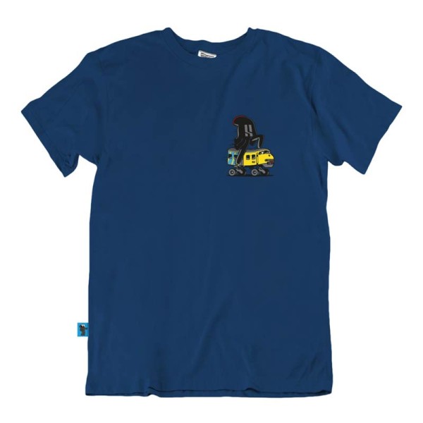 Mr. Serious x Vandals on Holidays T-Shirt Railslider - Blue