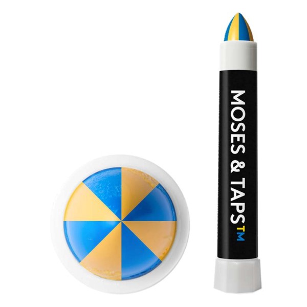 Hand Mixed Marker MOSES & TAPS - Blue Yellow