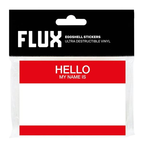 Flux Eggshell Stickers - 50 Stück - HMNI - Rot Weiß