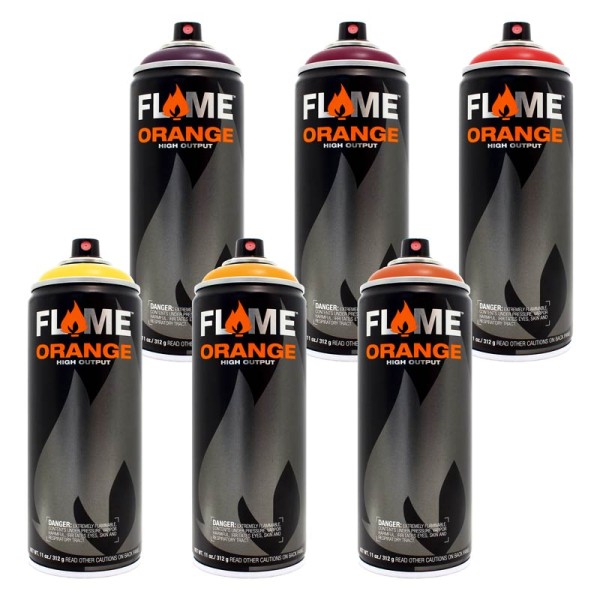 Flame Orange 400ml - 6er Sparpack Fire