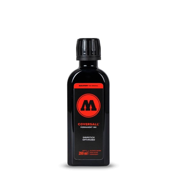 Molotow Ink - COVERSALL Permanent Ink Refill 200 ml - Black
