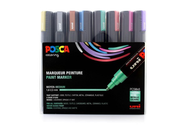 Posca Marker Set PC-5Mx8 Metallic Colours