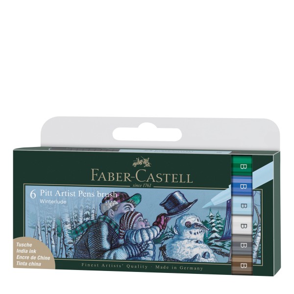 Faber-Castell Pitt Artist Pens Brush Winterlude 6er Set