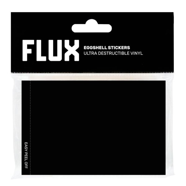 Flux Eggshell Stickers - 50 pieces - Black