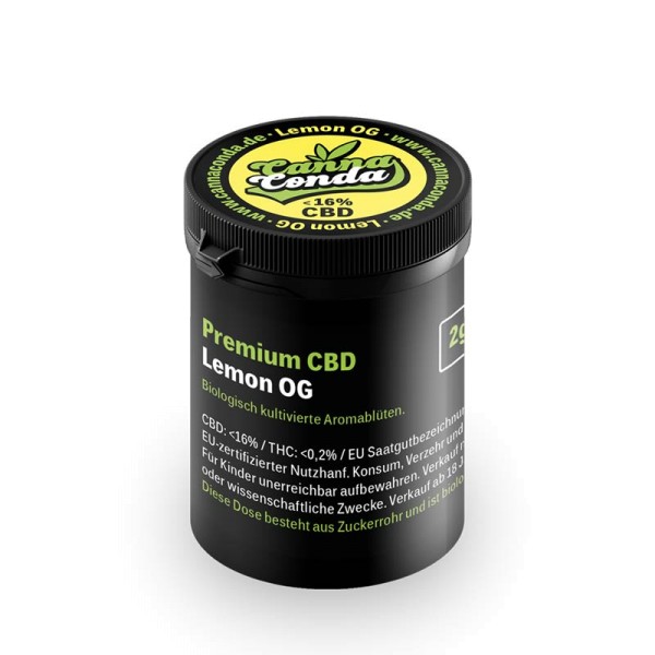 Premium CBD Aromablüten Lemon OG - 2 Gramm