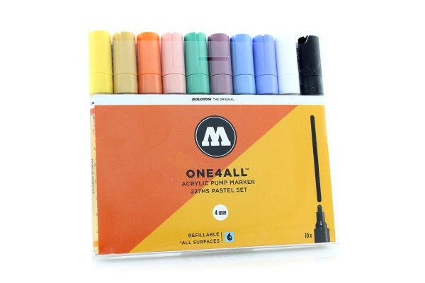 MOLOTOW ONE4ALL Marker 10er Set - 227HS Pastel Set
