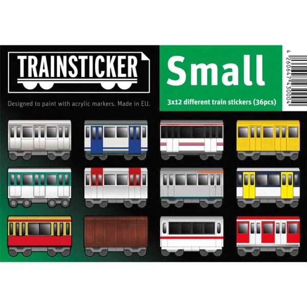 Underpressure Trainsticker Set Small - 3x12 pieces