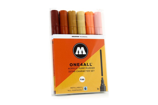 Molotow ONE4ALL Marker 6er Set - 227HS Character Set