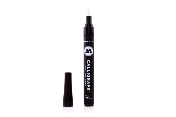 Molotow Marker - CALLIGRAFX Softliner Brush Tip black Marker