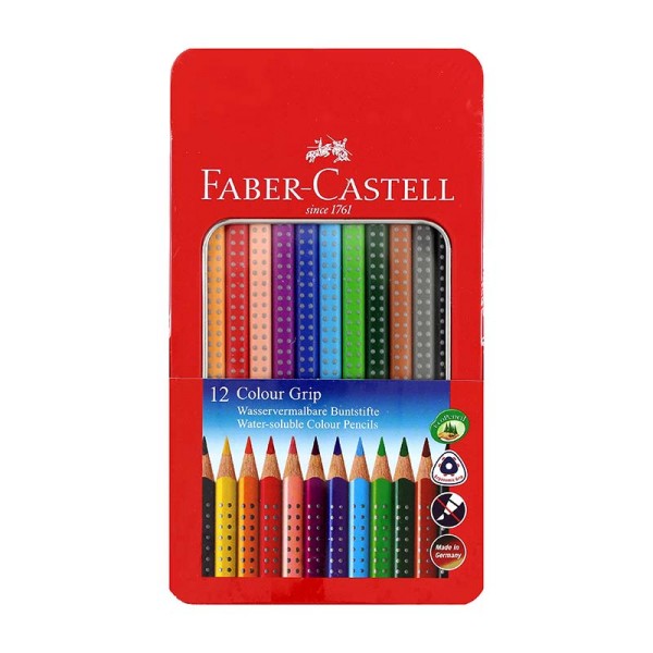Faber-Castell Colour Grip Buntstift Metalletui 12er Set