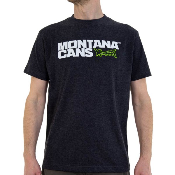 Montana T-Shirt Typo+Logo - Dunkelgrau