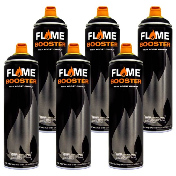 Flame Booster 500ml - 6 Pack Black