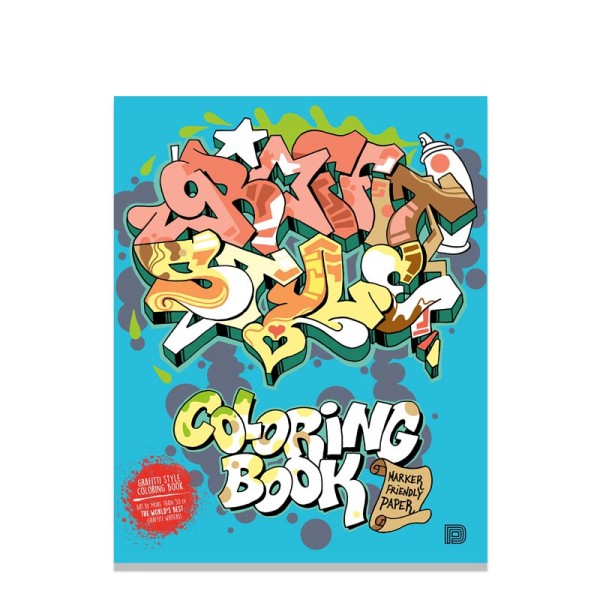 Urban Media - Graffiti Style - Coloring Book