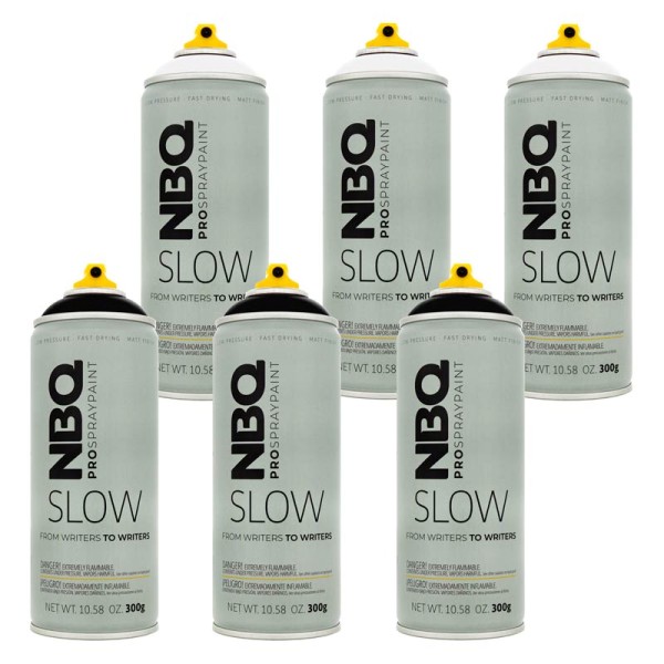 NBQ Cans Slow 400ml - 6er Sparpack Black White