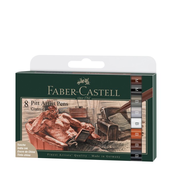 Faber-Castell Pitt Artist Pens Classic 8er Set