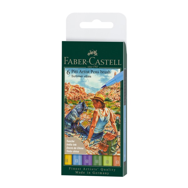Faber-Castell Pitt Artist Pens Brush Summer Vibes 6er Set