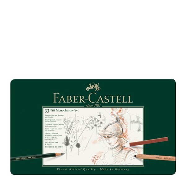 Faber-Castell Bleistift Pitt Monochrome 33er Set Metalletui