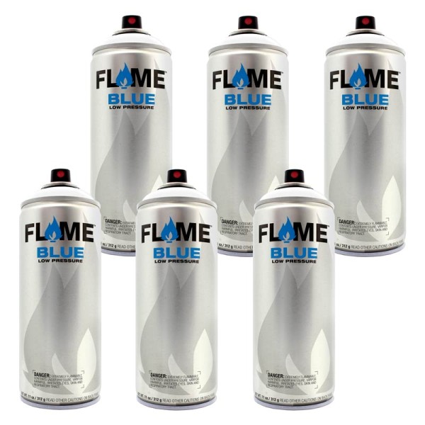Flame Blue 400ml - 6er Sparpack Weiss