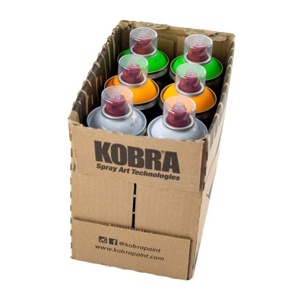 Kobra Paint Cans Random Fluo Sixpack