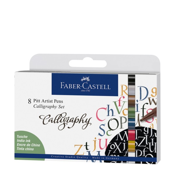 Faber-Castell Pitt Artist Pens Calligraphy 8er Set