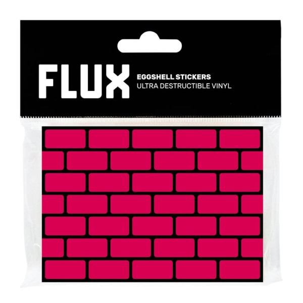 Flux Eggshell Stickers - 50 pieces - Red
